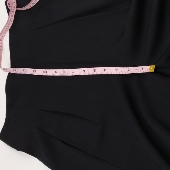 Caché black high waisted pants size 8 vintage zip back - Picture 7 of 10